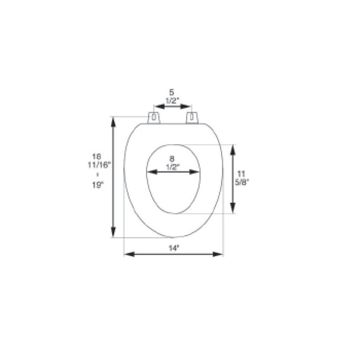 Bath Décor Elongated Toilet Seat & Reviews Wayfair